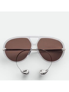 NEW Bottega Veneta Drop Aviator Sunglasses